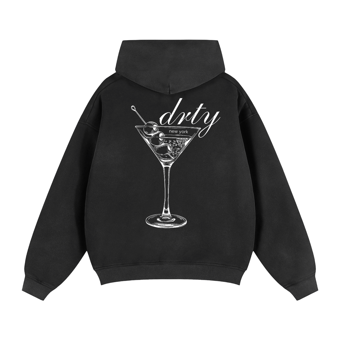 Faded Two-Way Zip Hoodie