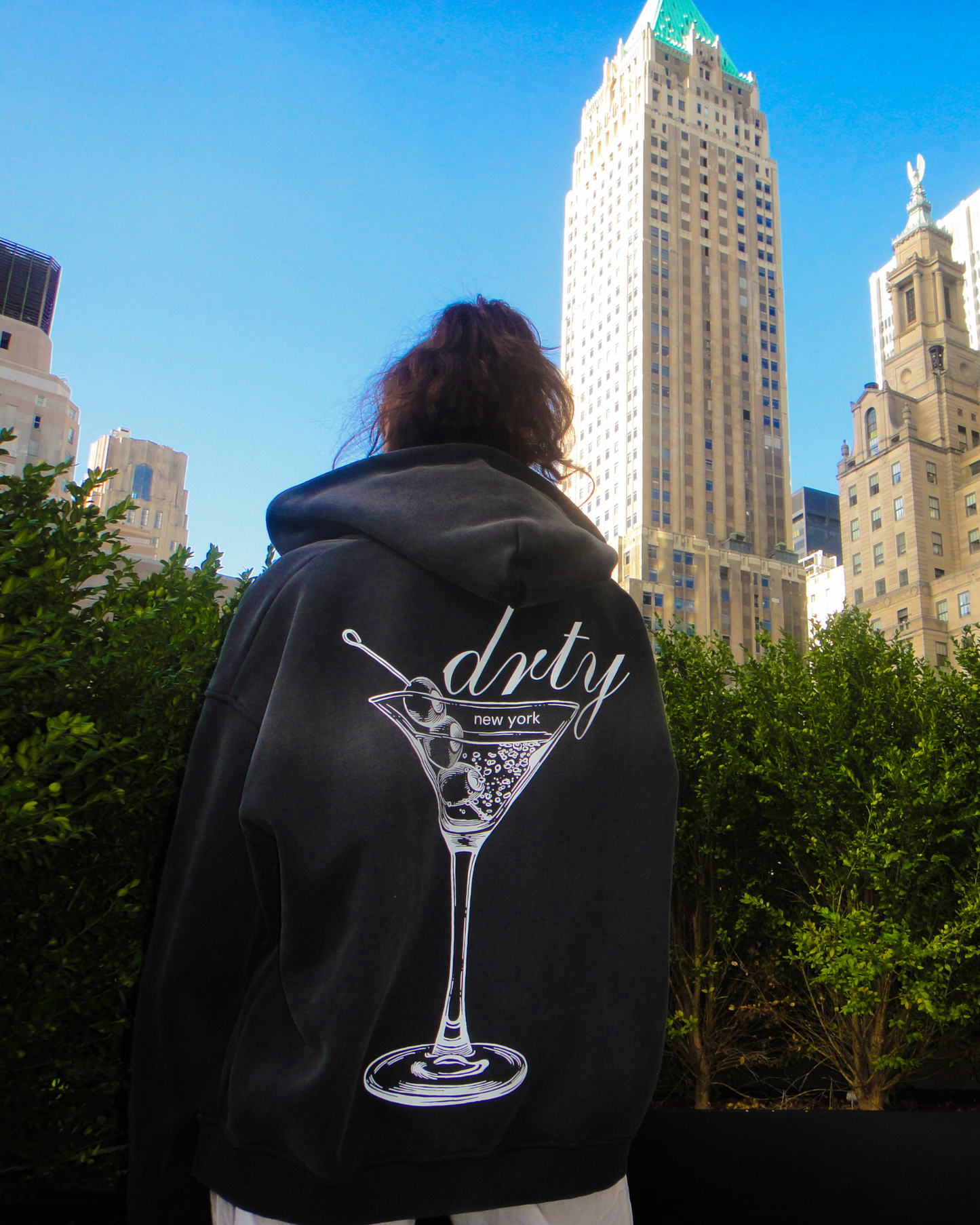 Faded Two-Way Zip Hoodie